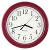 Simplicity Wall Clock, Burgundy,  8.5-In. Round