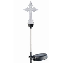 Solar Stake Light, Cross Topper, Color-Changing LED