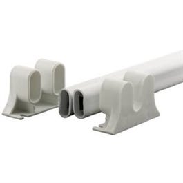 Swinging Door Push Bar, White