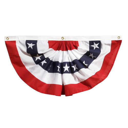 Annin Flagmakers US Fan Flag Pleated Polycotton