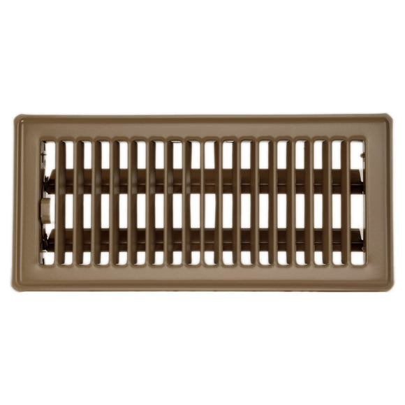 Lambro 143B Brown Plastic Under Eave Vent, 4-Inch