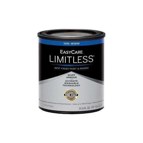 EasyCare Limitless 1 Qt. Medium Base Satin Acrylic Latex Interior Paint & Primer