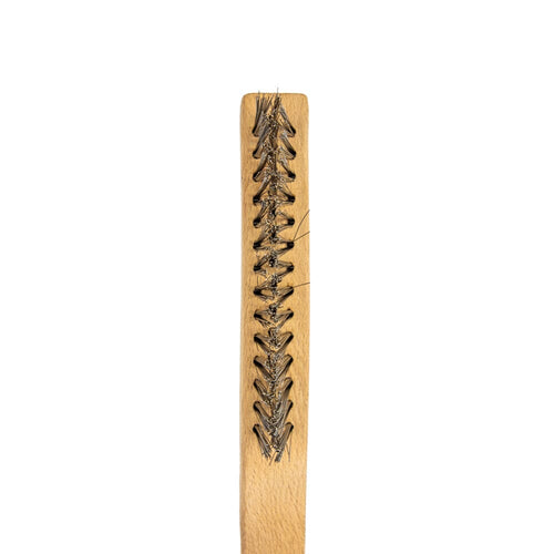 Forney Industries Scratch Brush, V-Groove, Stainless, 3 x 19 Rows