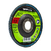 Forney Curved Edge Flap Disc, 4-1/2 in x 7/8 in, 80 Grit