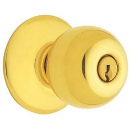 Bright Brass Storeroom Lockset