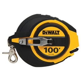 Closed Case Measuring Tape, 5:1 Gear Ratio, 100-Ft.