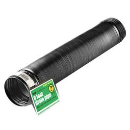 Flex Drain, Expandable, Solid Black Polyethylene, 4-In. x 8-Ft.