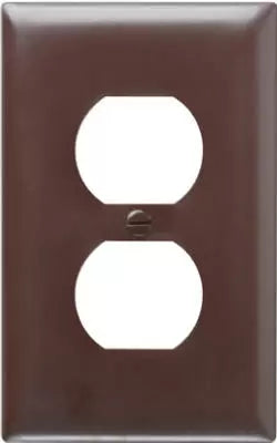 Pass & Seymour Cc Nylon Wall Plate 1 Outlet Brown (Brown)