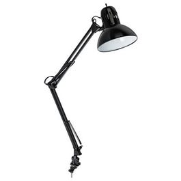 LED Architect Swing-Arm Clip Lamp, Black, 31.5-In.