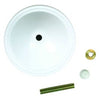 Ceiling Blank Up Kit, 7/16-In. Center Hole, White, 5-In.