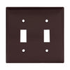 Eaton Cooper Wiring Toggle Wallplate, Brown