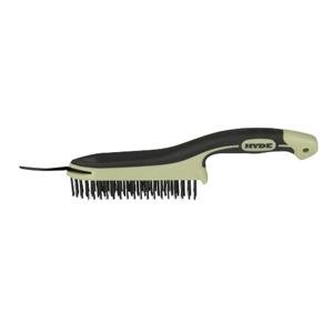 Hyde MAXXGRIP PRO® High-Carbon Steel Wire Brush with Scraper, 9-1/4″ (9-1/4″)