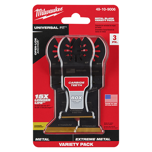 Milwaukee® Open-Lok™ Multi-Tool Blade (49-10-9006 - 3 PC / Variety Pack)