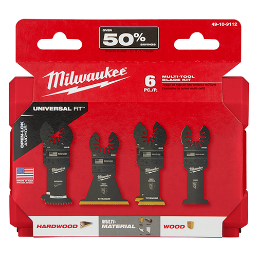 Milwaukee® Open-Lok™ Multi-Tool Blade (49-10-9006 - 3 PC / Variety Pack)