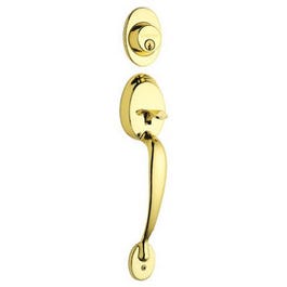 Plymouth X Flair Lever  Handleset, Brass