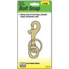 Bolt Snap With Split-Ring Key Chain, Solid Brass