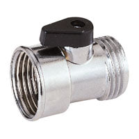 Landscapers Select Hose Shut-Off Valve, 3/4 in, Female Zinc Body, Silver (3/4