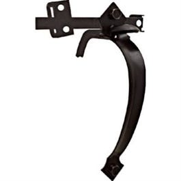 Gate Latch, Swing-In Thumb Latch, Black