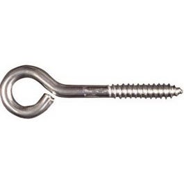 Lag Screw Eye, Stainless Steel, 5/16 x 4-In.