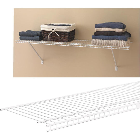 ClosetMaid SuperSlide 6 Ft. W. x 12 In. D. Ventilated Closet Shelf, White