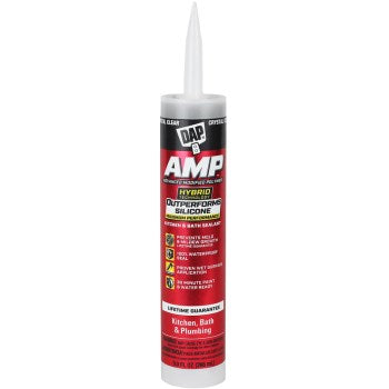 DAP 7079800763 K&B Amp Caulk, Clear