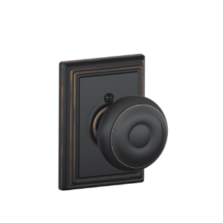 Schlage Georgian Knob with Addison trim Non-turning Lock