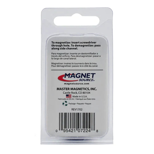 Master Magnetics Magnetizer/Demagnetizer for Screwdriver (1'' L x 1'' W, Black)